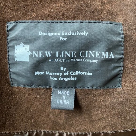 LORD OF THE RINGS NEW LINE CINEMA LEATHER JACKET SIZE LARGE BY MAC MURRAY - Picture 2 of 13